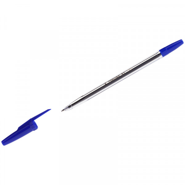 Ручка шариковая "Corvina 51" синяя прозрачная, 1,00мм