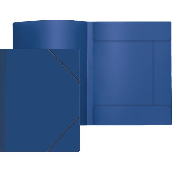 Папка  с резинкой "Attomex" А4 450мкм, 3 клапана, синяя