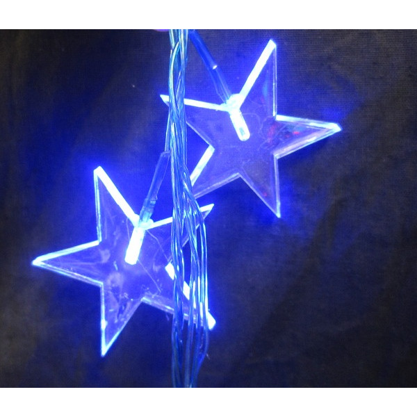 Электрогирлянда-панно LED дюрал.звезда син