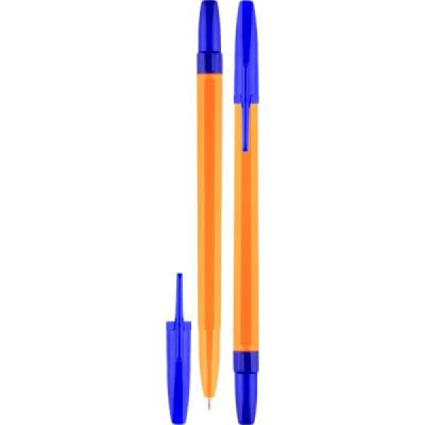 Ручка шариковая "Attomex" d=0,7 мм, желтый корпус, синяя