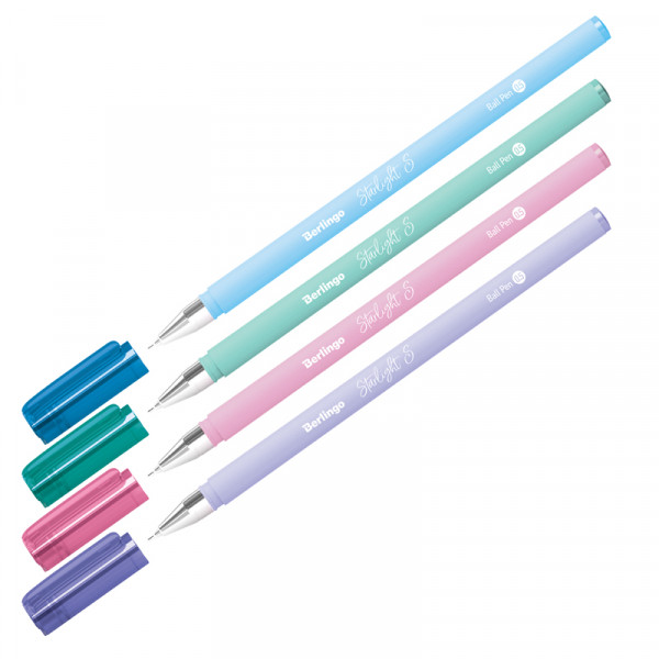 Ручка шариковая Berlingo "Starlight S" синяя 0,5мм