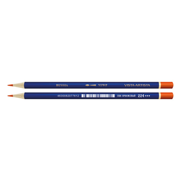 Акварельный карандаш Fine  VISTA-ARTISTA лак оранжевый