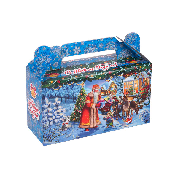 Коробка для конфет Сундучок "Подарок зайчику" 500 гр