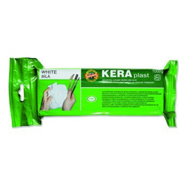 Масса для лепки керамическая Koh-i-Noor " KERAplast", белая,1 кг,вакуумный пакет,европодвес