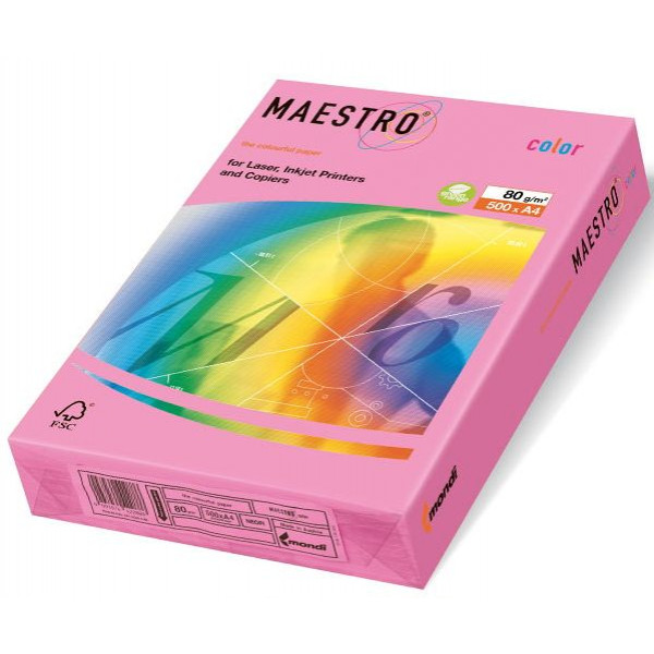 Бумага IQ Color 500 л. 80 г/м2 А4 NEOPI ярко розовый