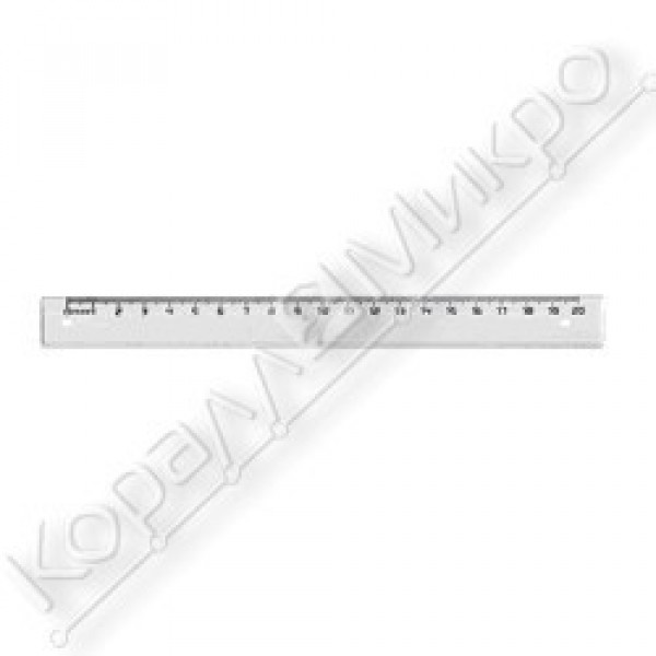Линейка 30см. прозрачная