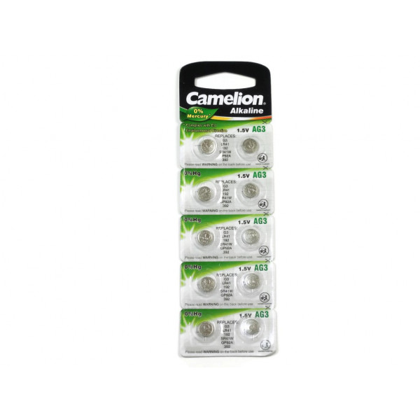 Батарейка Camelion AG3-BP10 AG 3 392 BL10 ЦЕНА ЗА ШТ.