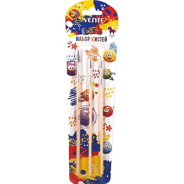 Набор кистей  "deVente.Cosmo" 3шт. пони №2.4.7