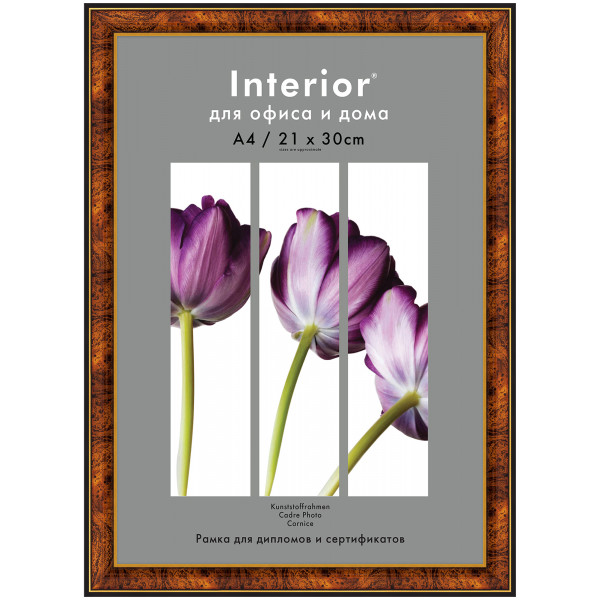 Фоторамка Interior Office 21*30 темный орех 282, стекло