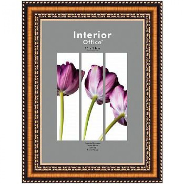 Фоторамка Interion Office 15*21 золото 786, стекло