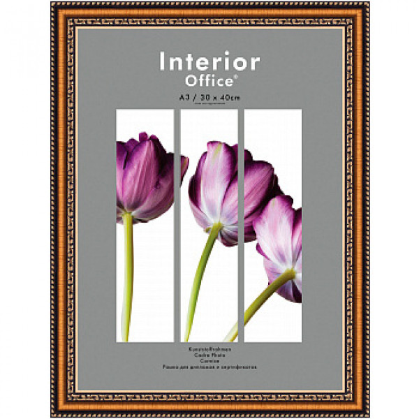 Фоторамка Interion Office 30*40 золото 786, стекло