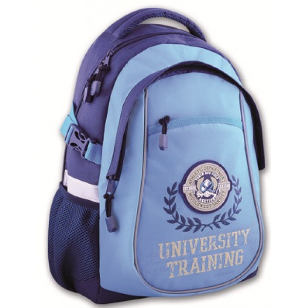 Рюкзак школьный Эмблема на голубом 43*30*19
