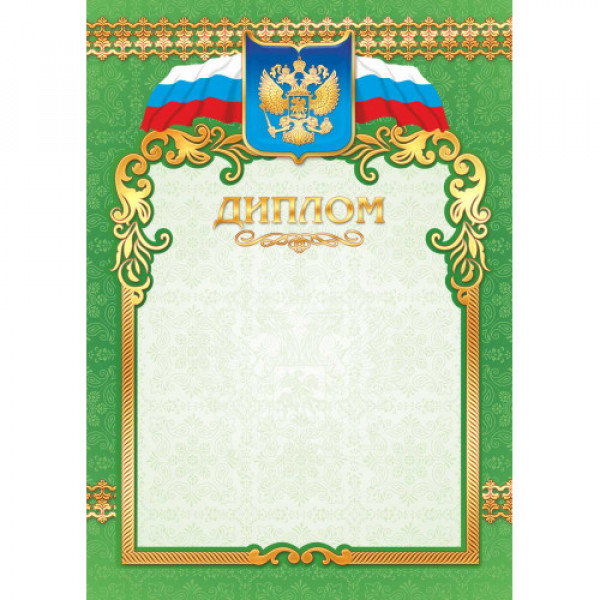 Диплом стандарт с госсимволикой