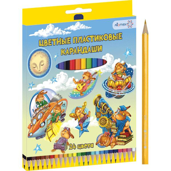 Карандаши 24цв.пластиковый корпус  "Attomex. Dolce Vita" 2М
