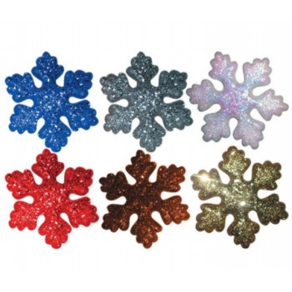 Снежинка глитер 29см