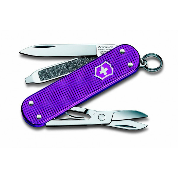 Нож перочинный Victorinox Alox 58мм, 5фун., фиолетовый