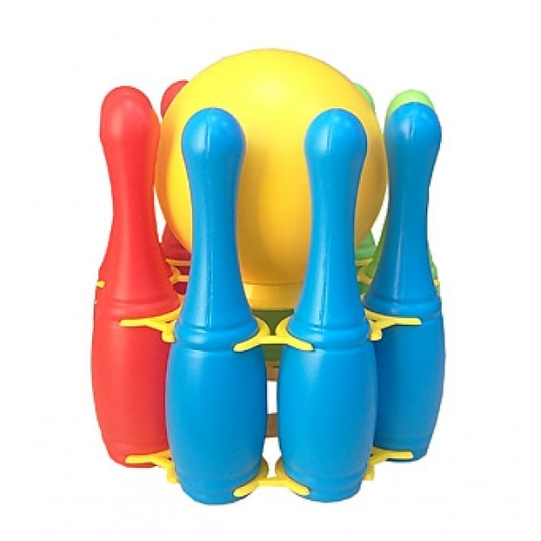 Кегли 9шт. на держателе + 1мяч