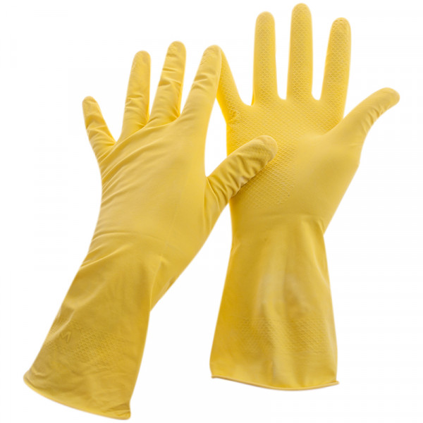 Перчатки рез. Office Clean S желтые.