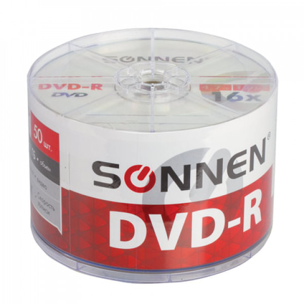 Диск DVD-R 4.7Gb Sonnen 16* Bulk 50шт
