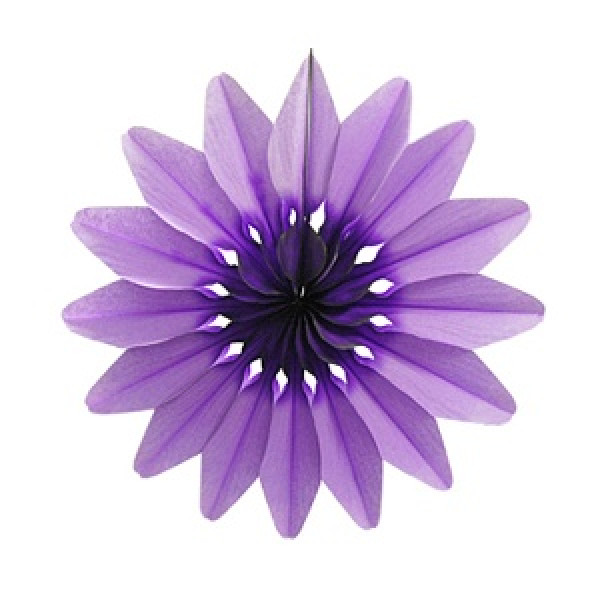 Украшение бум. Цветок Фиолетовый 36 см.