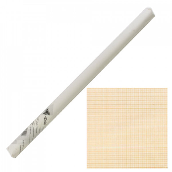 Бумага масштабно-координатная  рулон 640мм*10м оранжевая