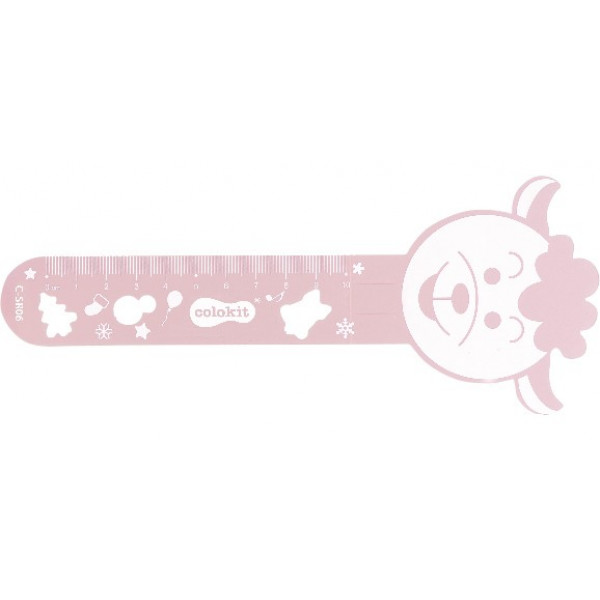 Линейка-закладка COLOKIT Розовая Овечка гибкая