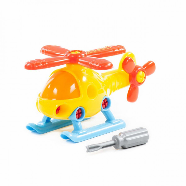 Конструктор-транспорт "Вертолет" 16эл.