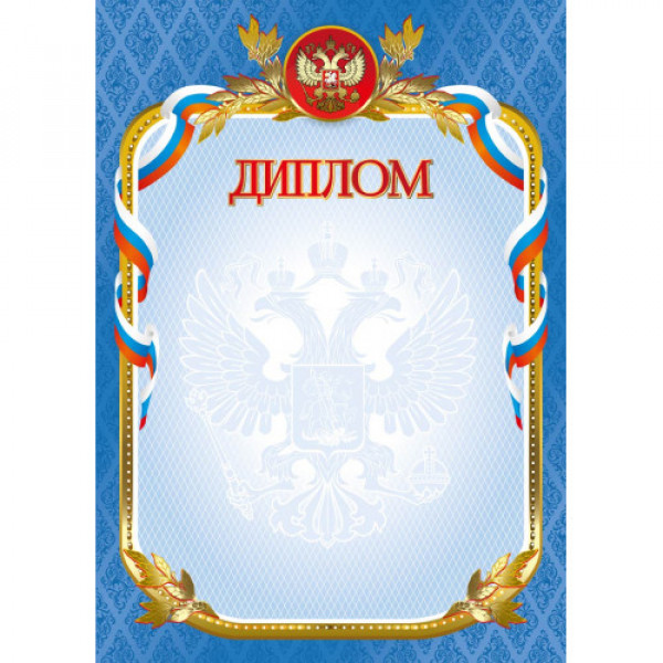 Диплом стандарт с госсимволикой
