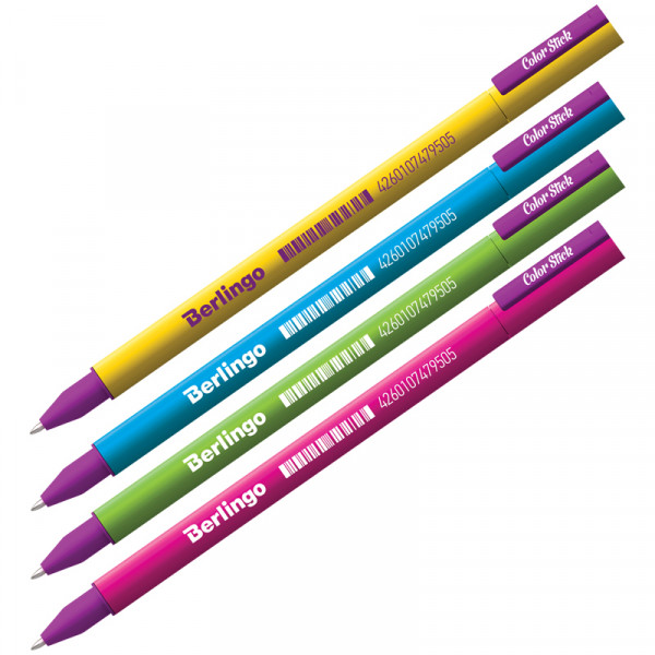 Ручка гелевая Berlingo Color Stick 0.5мм черная