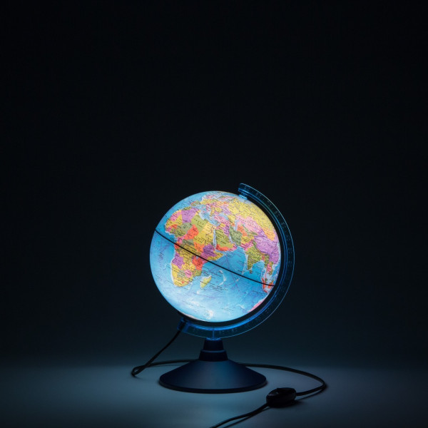 Глобус D=250 интерактивный Земли политический с подсветкой