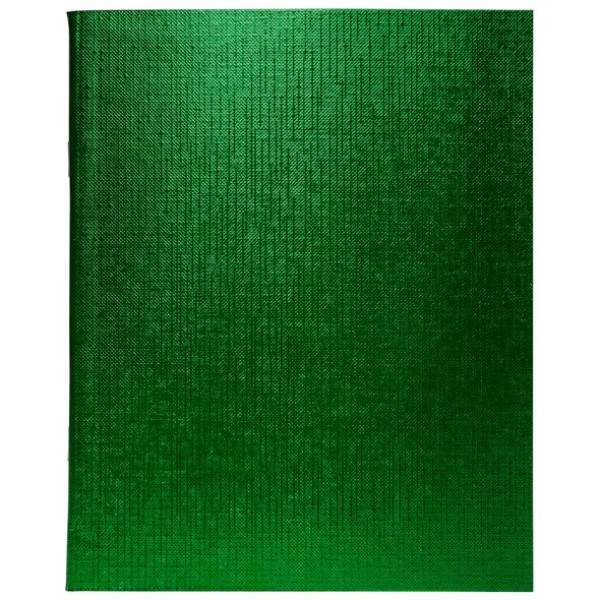Тетрадь 48л. кл. бумвинил METALLIC Зеленая