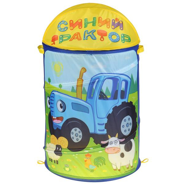Корзина д/игрушек"Синий трактор" 43*60