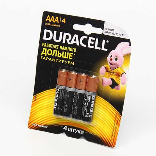 Батарейка Duracell Simply LR03 4BL ЦЕНА ЗА ШТ.