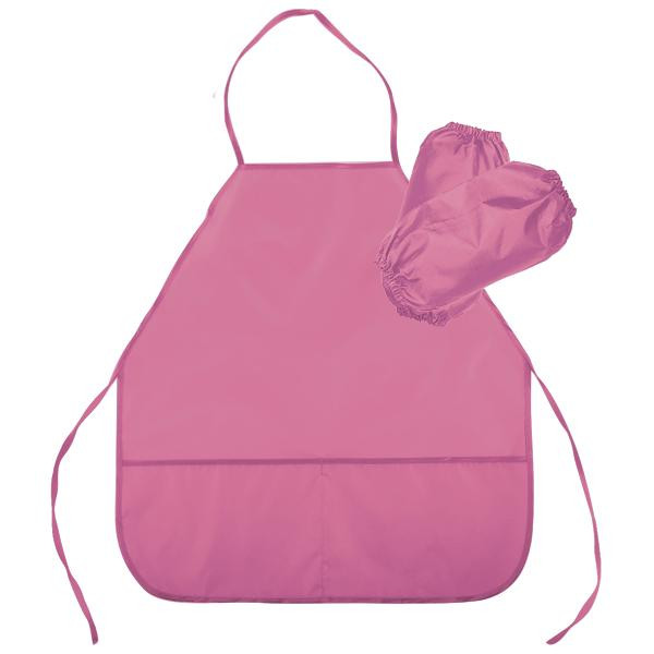 Фартук "deVENTE" 45x54 см водоот. ткань, 3 кармана, с нарукавниками, розовый