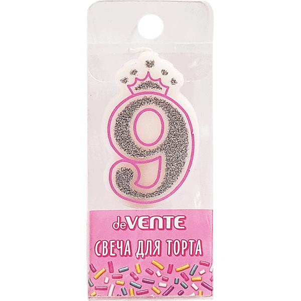 Свеча-цифра для торта "deVENTE. Розовая принцесса" 9