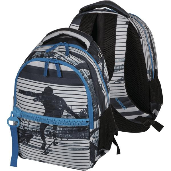 Рюкзак подростковый "deVENTE. Big Zip. Skate" 40*29*19см, эргономич., 2отд. на молнии.