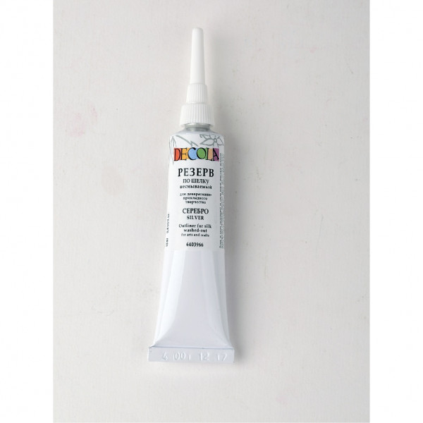 Резерв по шелку Декола 18мл несмываемый серебро