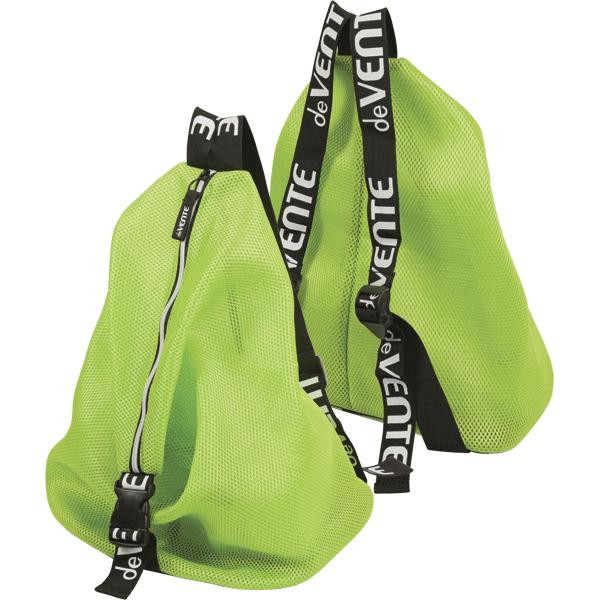 Сумка-рюкзак для сменной обуви "deVENTE. Mesh" 42x34x22 см, на молнии, неоновая зеленая