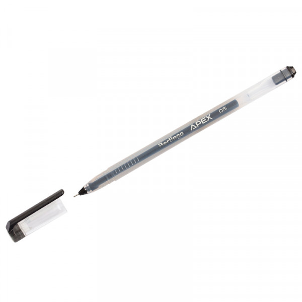 Ручка гелевая Berlingo Apex 0,5мм черная