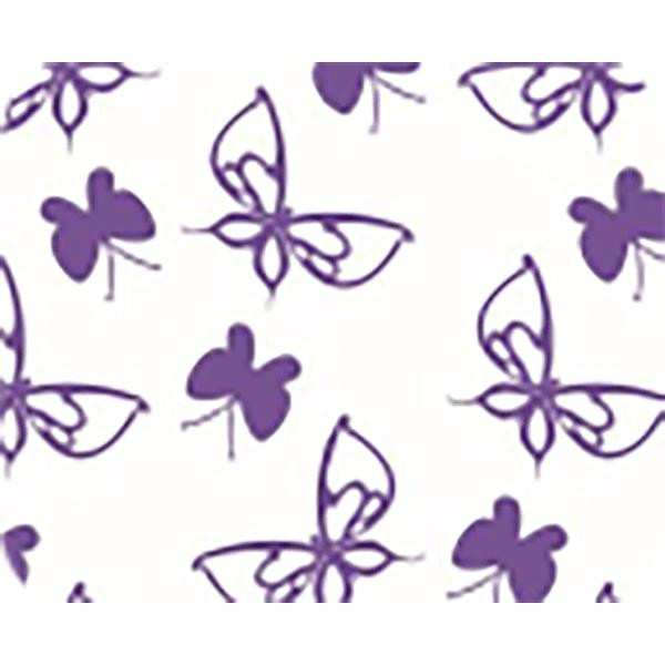Бумага тишью c орнаментом "deVENTE. Фиолетовые бабочки на белом фоне" 50x70 см, 17 г/м², 5 л,