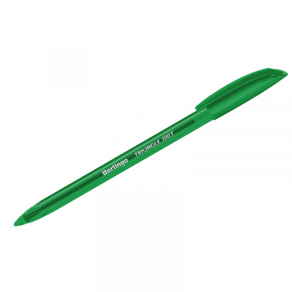 Ручка шариковая Berlingo "Triangle 100T" зеленая 0,7мм