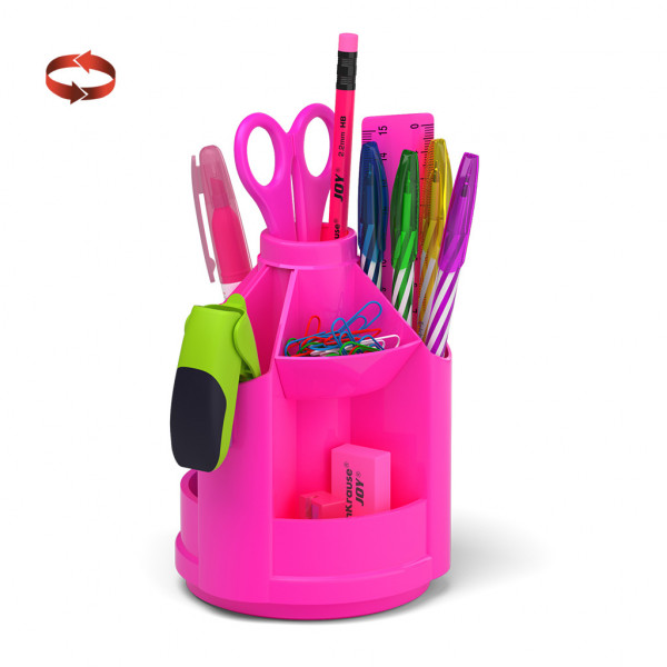 Набор настольный 13 предметов "MINI DESK Neon Solid" розовый