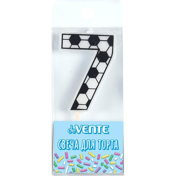 Свеча-цифра для торта "deVENTE. Футболист" 7