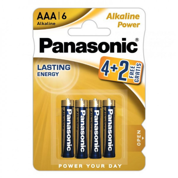 Батарейка Panasonic LR03 Alkaline Power BL4+2 ЦЕНА ЗА ШТ.