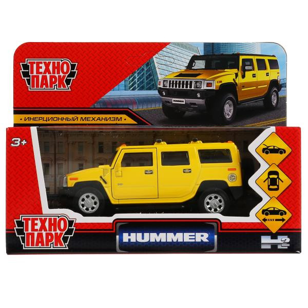 Машина мет. hummer h2 полиция  12 см желтый
