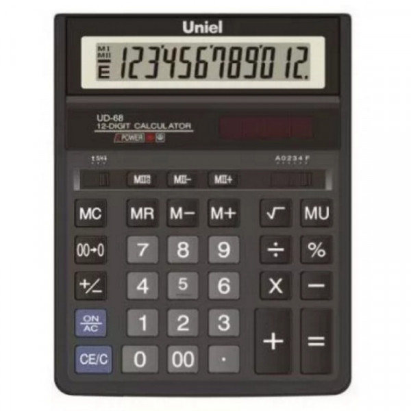 Калькулятор  UNIEL 16 разрядов  203х158х30 мм