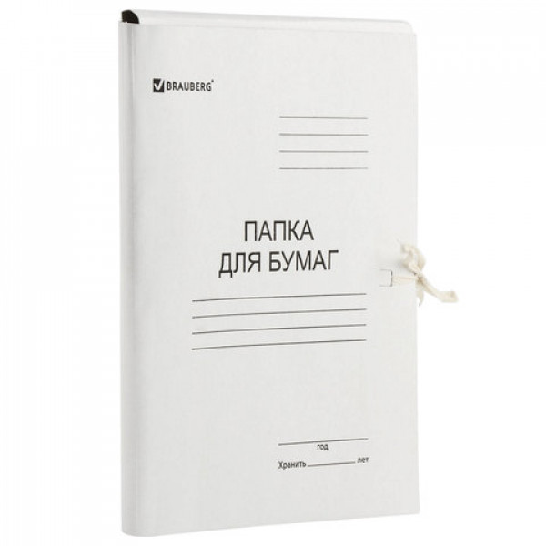 Папка для бумаг с завязками 440-г/м2 немелов.