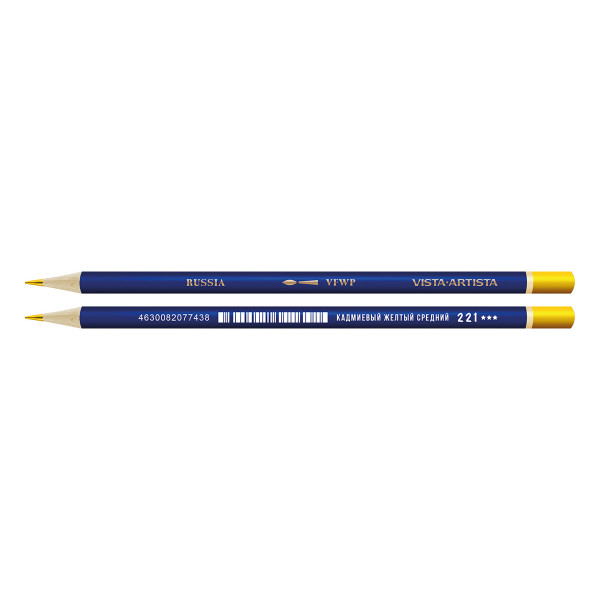 Акварельный карандаш Fine  VISTA-ARTISTA кадмиевый желтый средний