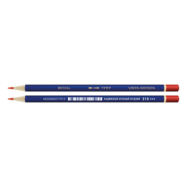 Акварельный карандаш Fine  VISTA-ARTISTA кадмиевый красный средний