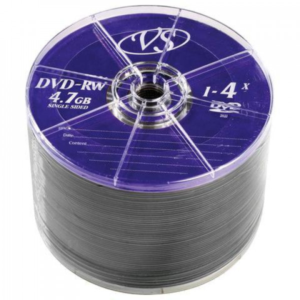 Диски DVD-RW VS 4.7 Gb/50шт